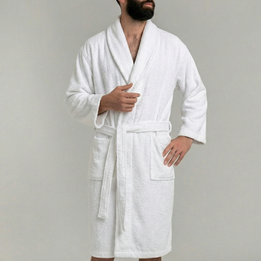 Peignoir Mouska H/F - (Blanc)