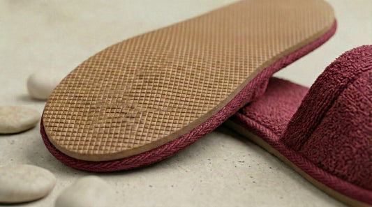 Pantoufles Velours H/F - (Rouge Bordeau)