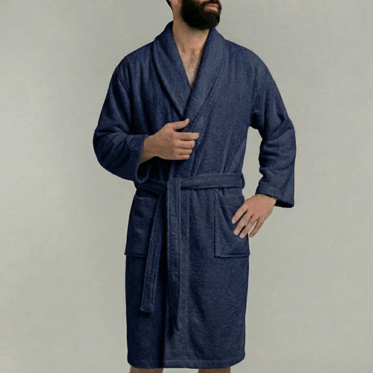 Peignoir Mouska H/F - (Bleu Marine)