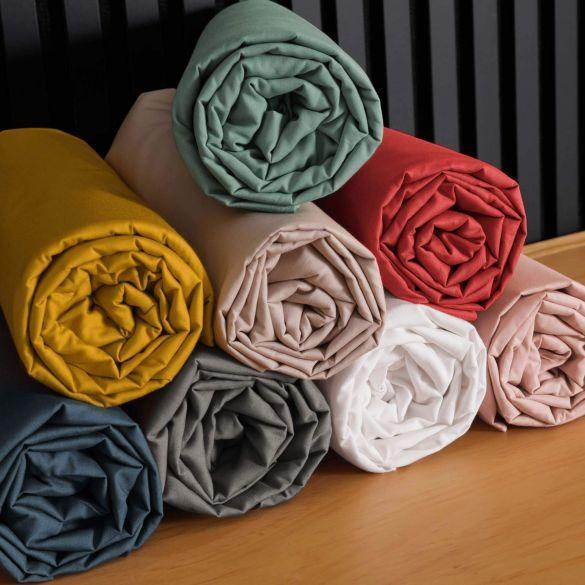 Drap-housse en polycoton (Jaune) - SOFTHOME