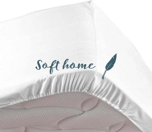 Drap - housse (Blanc) - SOFTHOME
