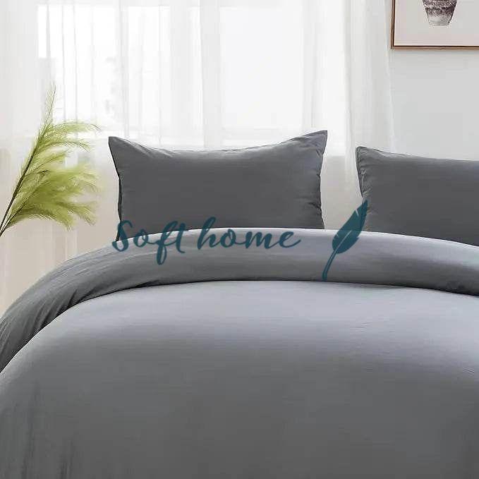 Housse de Couette (Gris) - SOFTHOME