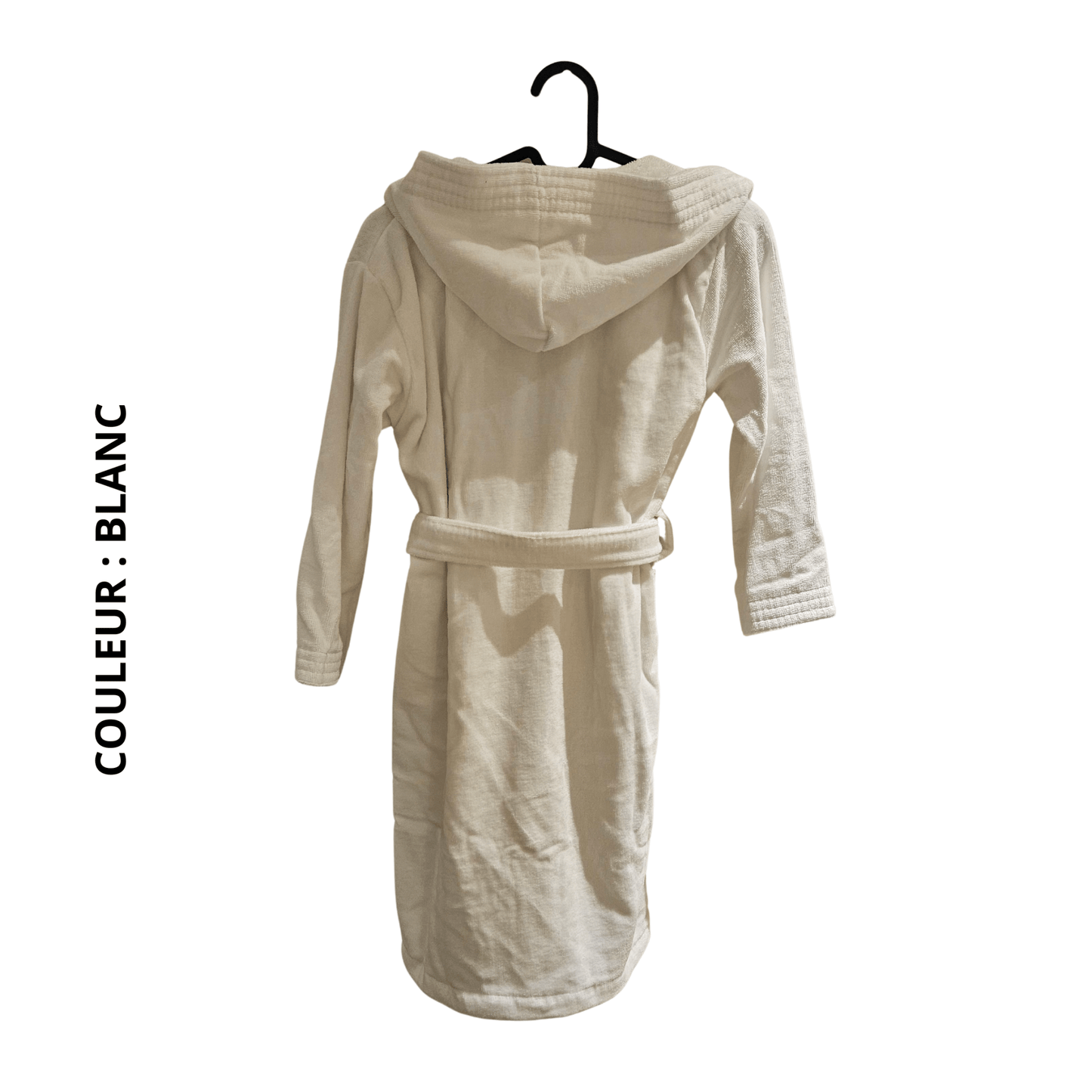 Peignoir Enfant Premium – Velours 350g/m² + Capuche - (Blanc) - SOFTHOME