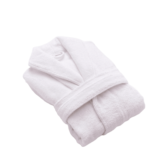 Peignoir Mouska (H/F) – 100% Coton – 365g/m² (Blanc) - SOFTHOME