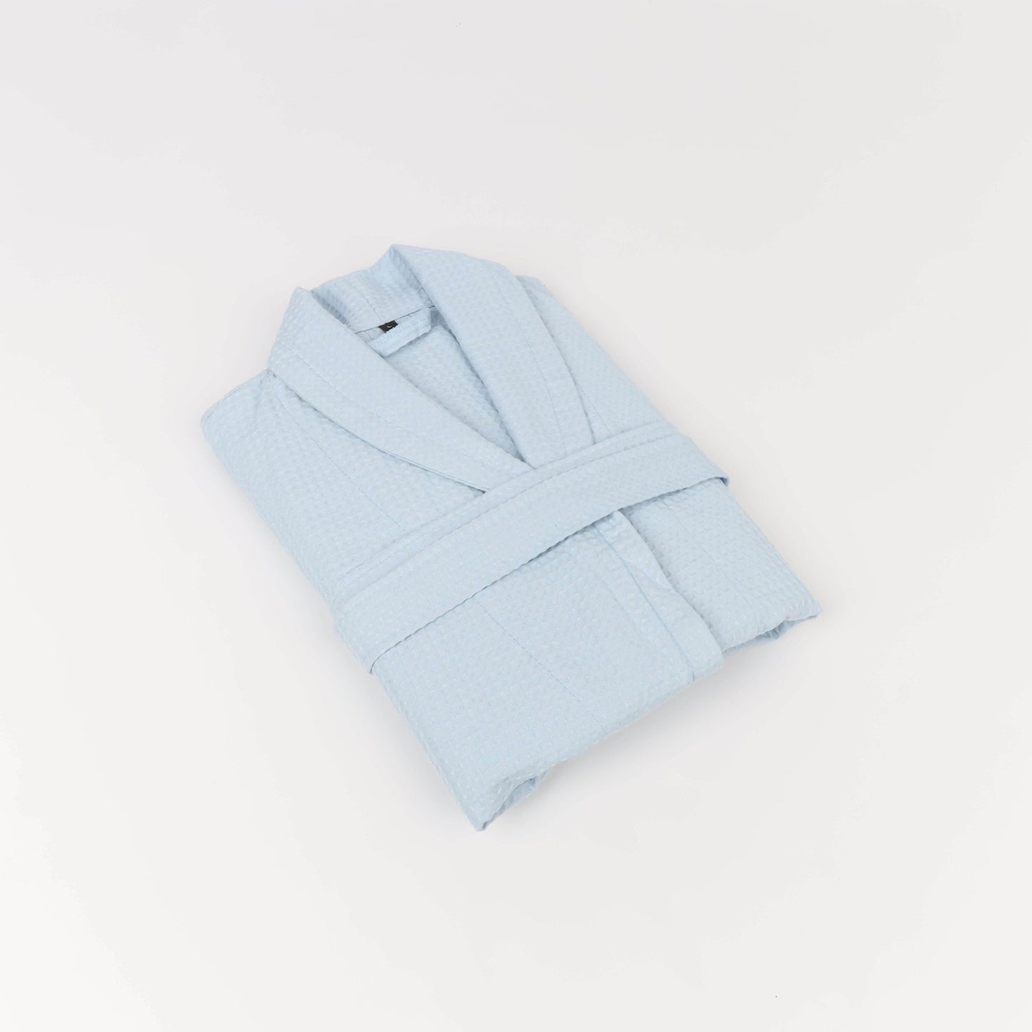 Peignoir Nid d'abeille (H/F) – 100% Coton – 250g/m² (Bleu Glacié) - SOFTHOME