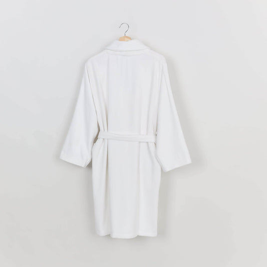 Peignoir Velours (H/F) – 100% Coton - 450g/m² (Blanc) - SOFTHOME