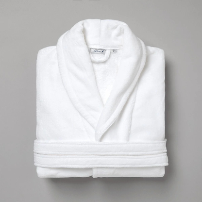 Peignoir Velours H/F - (Blanc)