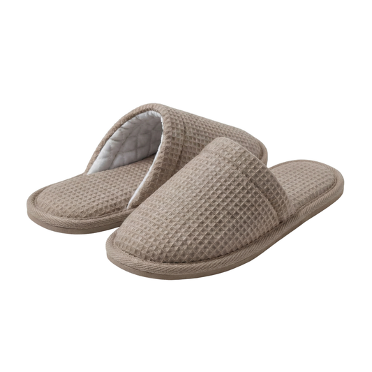 Pantoufles Nid d'abeille H/F - (Taupe)
