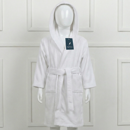 Peignoir Enfant Velours - (Blanc)
