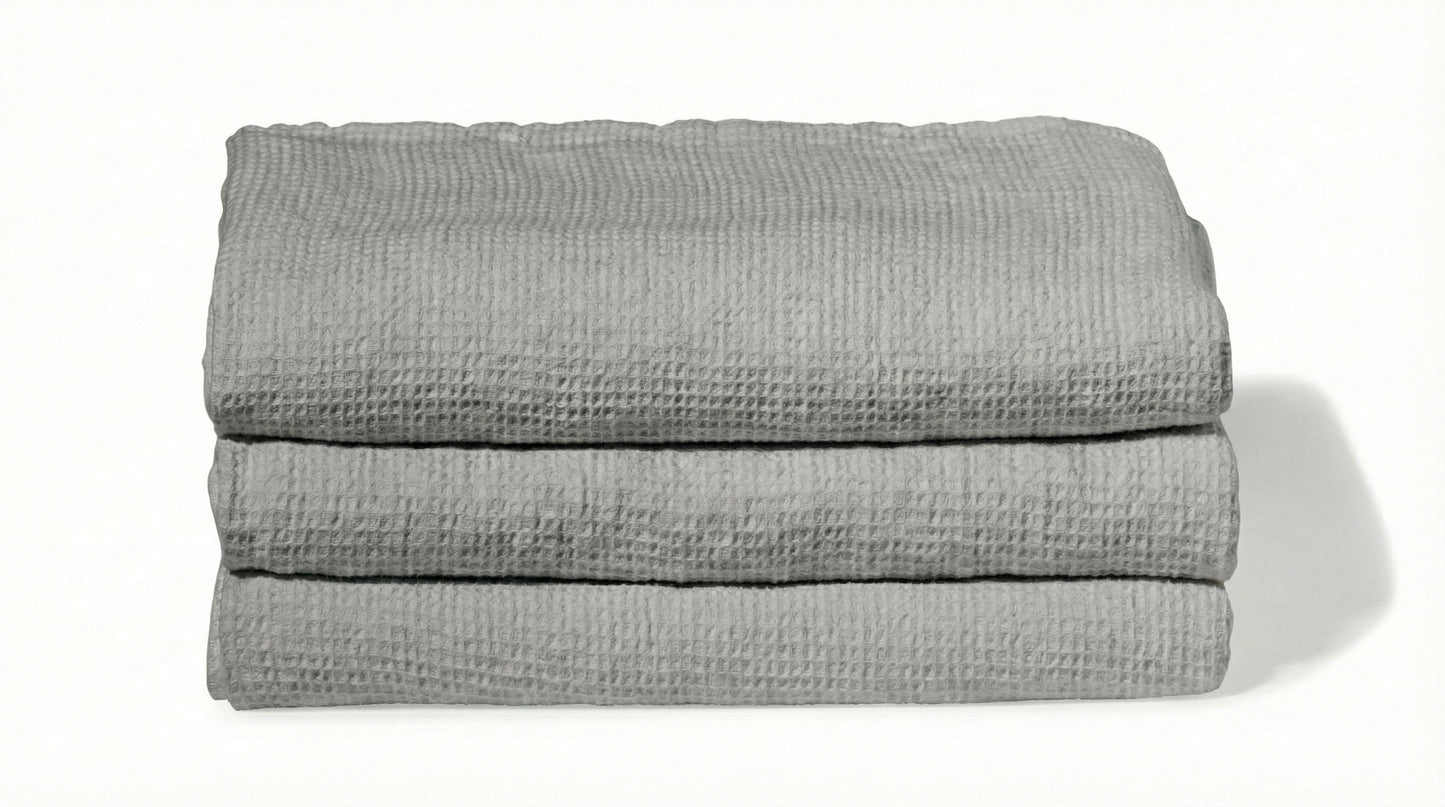 Lot 3 serviettes Nid d'abeille