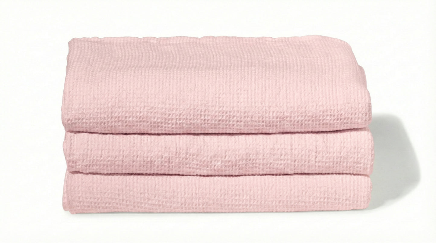Lot 3 serviettes Nid d'abeille