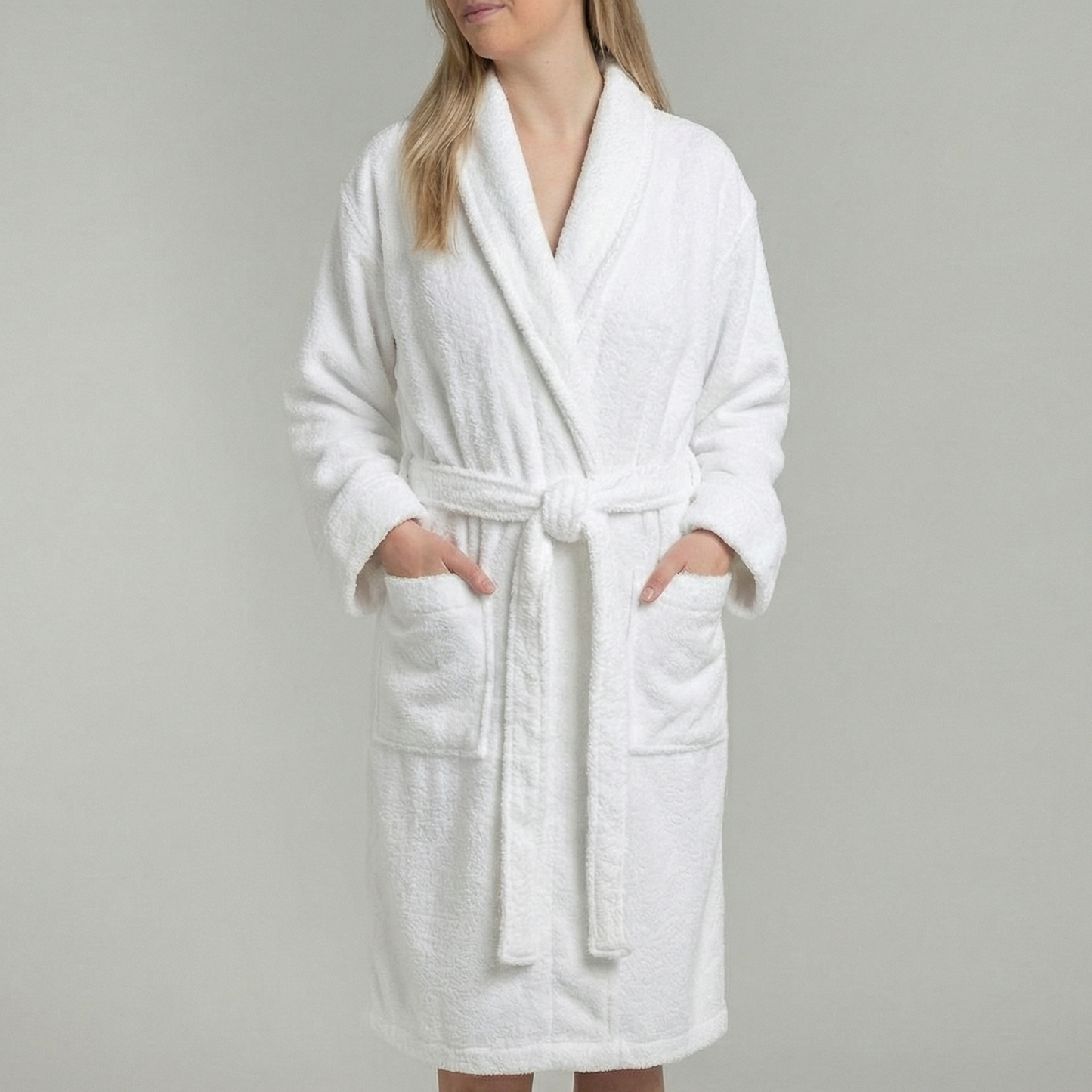 Peignoir Mouska H/F - (Blanc)
