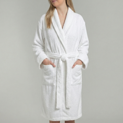 Peignoir Mouska H/F - (Blanc)