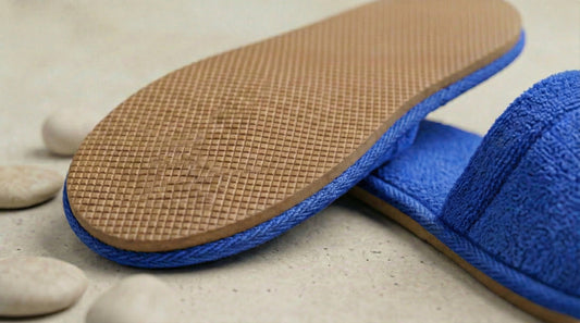 Pantoufles Velours H/F - (Bleu Roi)