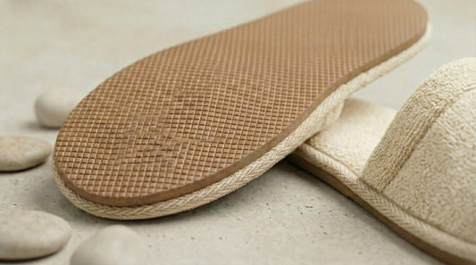 Pantoufles Velours H/F - (Beige Crème)