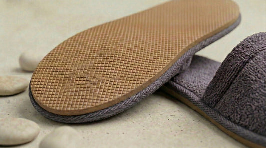 Pantoufles Velours H/F - (Gris)