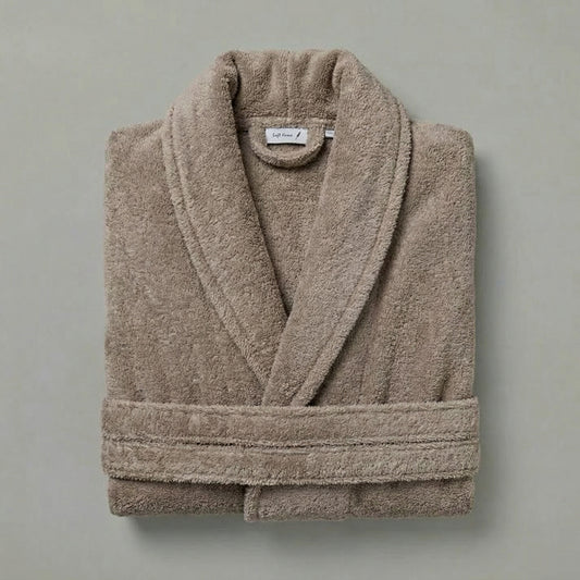 Peignoir Mouska H/F - (Taupe)