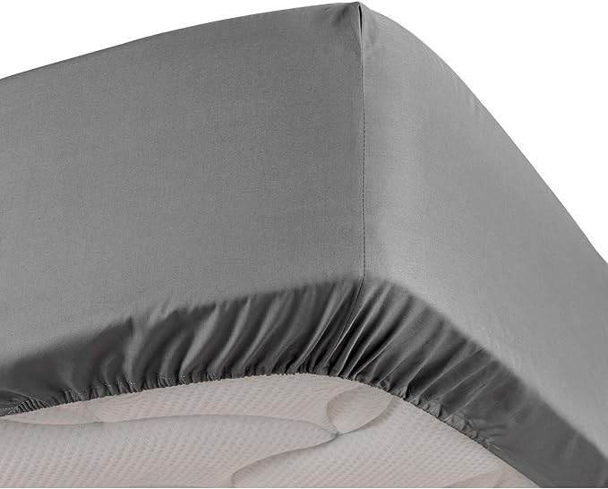 Drap - housse (Gris) - SOFTHOME