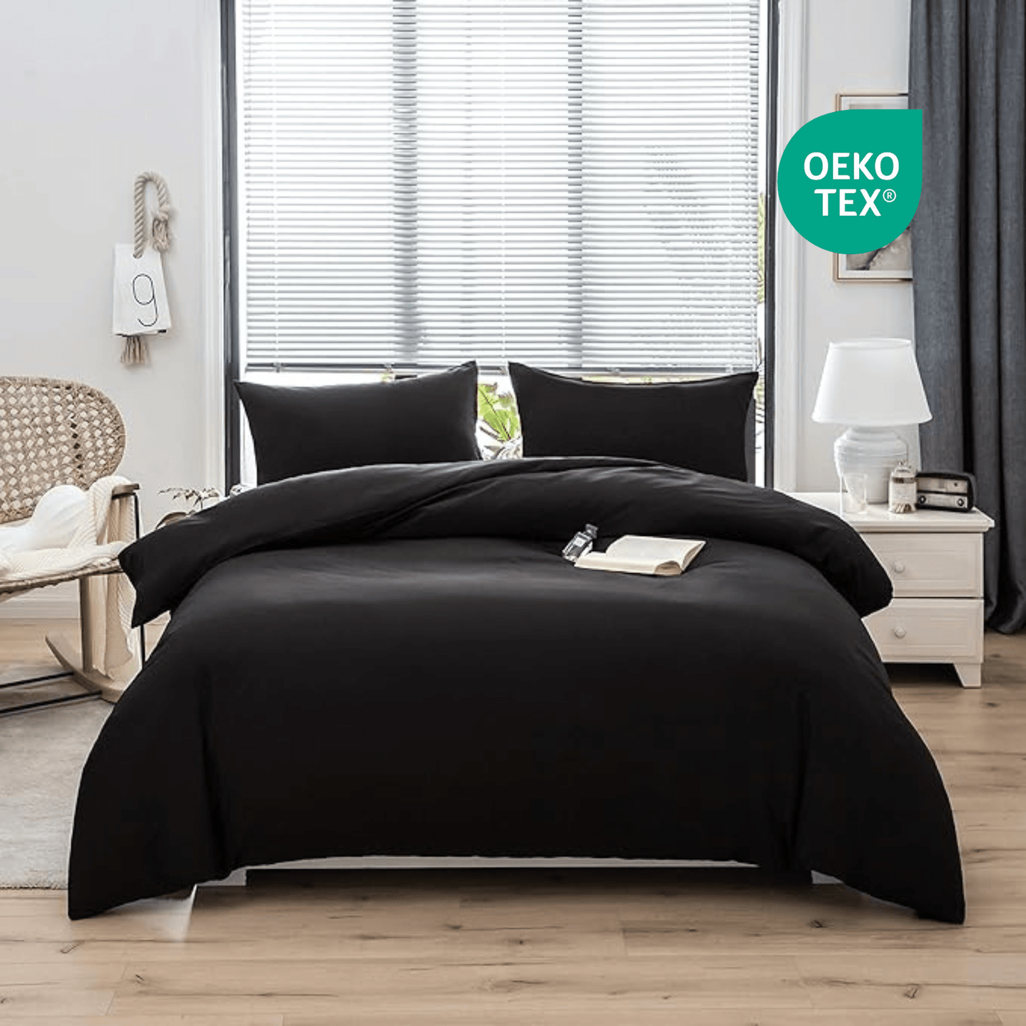 Housse de Couette (Noir) - SOFTHOME