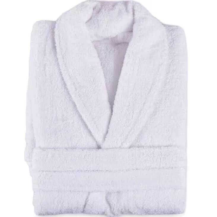 Peignoir Mouska (H/F) – 100% Coton – 500g/m² (Blanc) - SOFTHOME