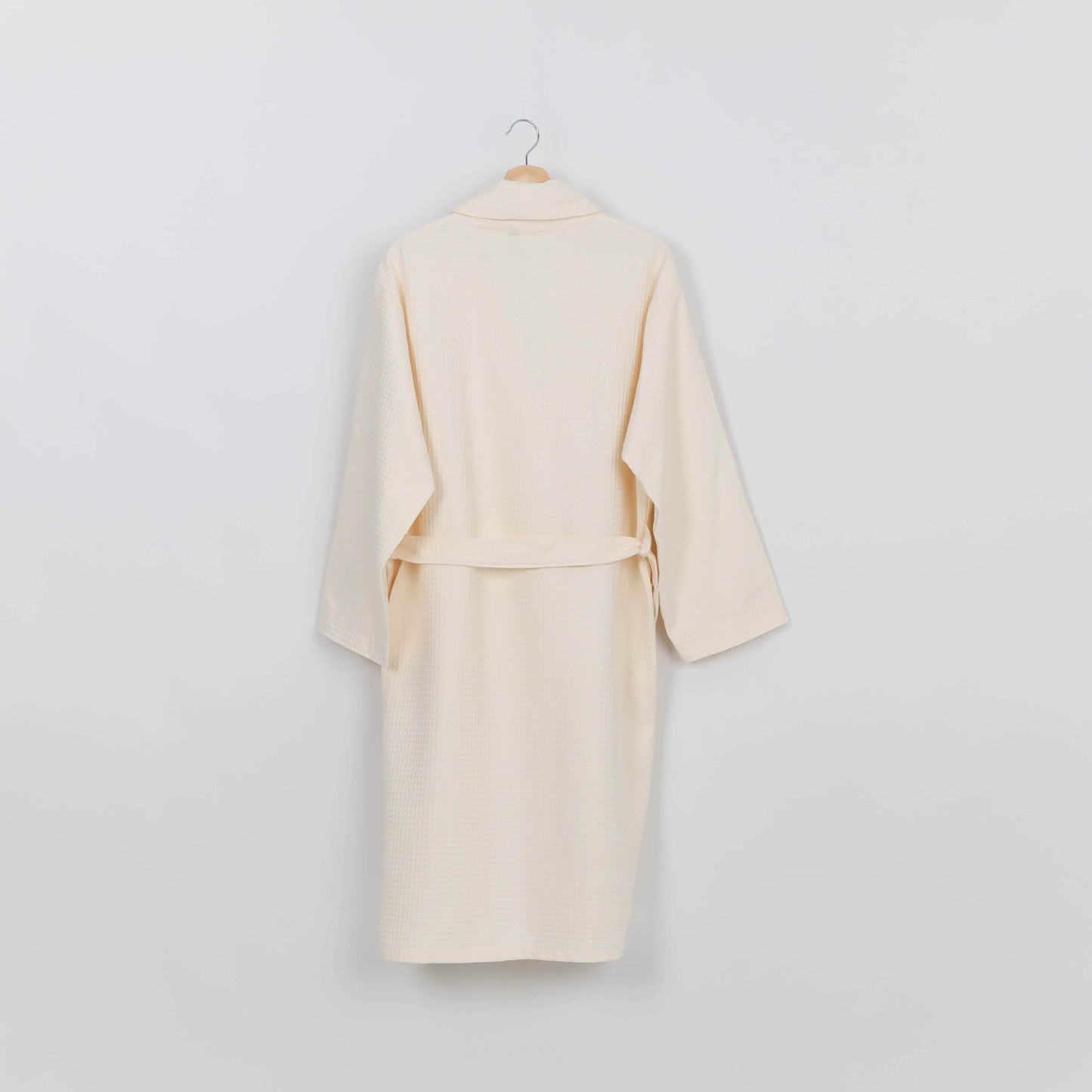 Peignoir Nid d'abeille (H/F) – 100% Coton – 250g/m² (Beige Crème) - SOFTHOME