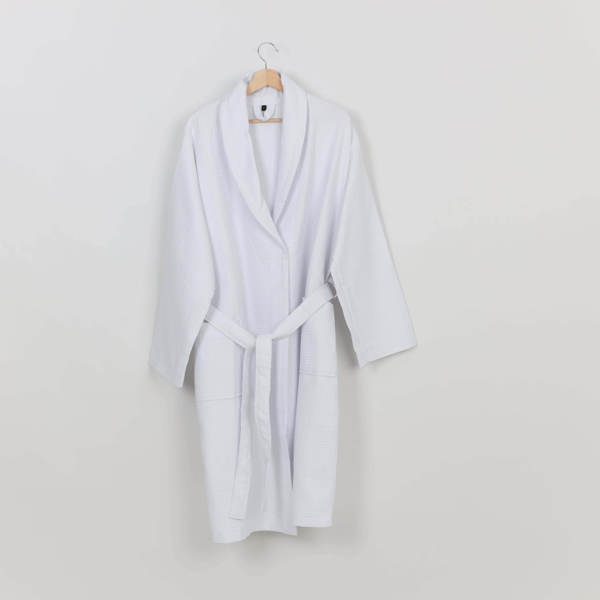 Peignoir Nid d'abeille (H/F) – 100% Coton – 250g/m² - (Blanc) - SOFTHOME