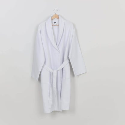 Peignoir Nid d'abeille (H/F) – 100% Coton – 250g/m² - (Blanc) - SOFTHOME