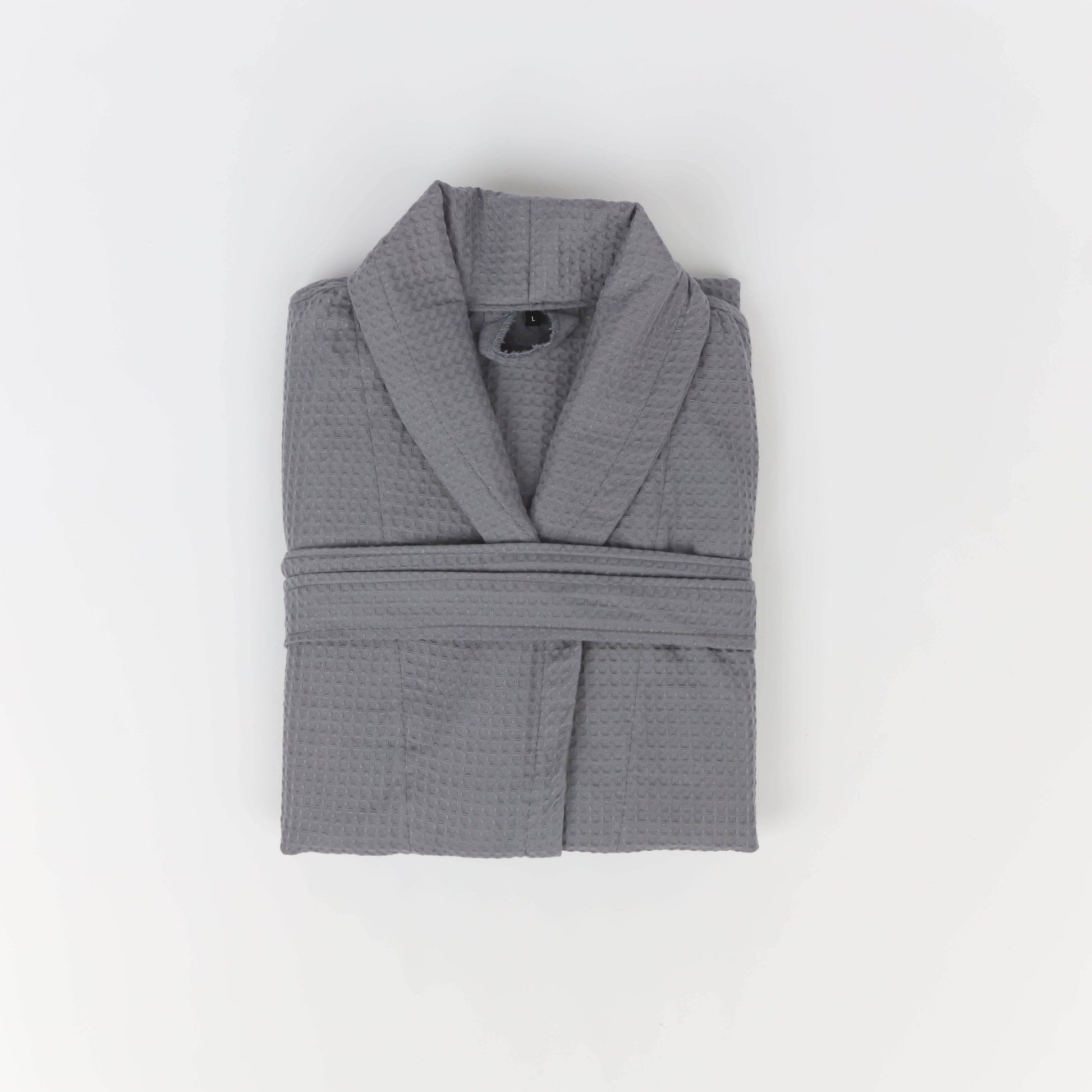 Peignoir Nid d'abeille (H/F) – 100% Coton – 250g/m² (Gris) - SOFTHOME