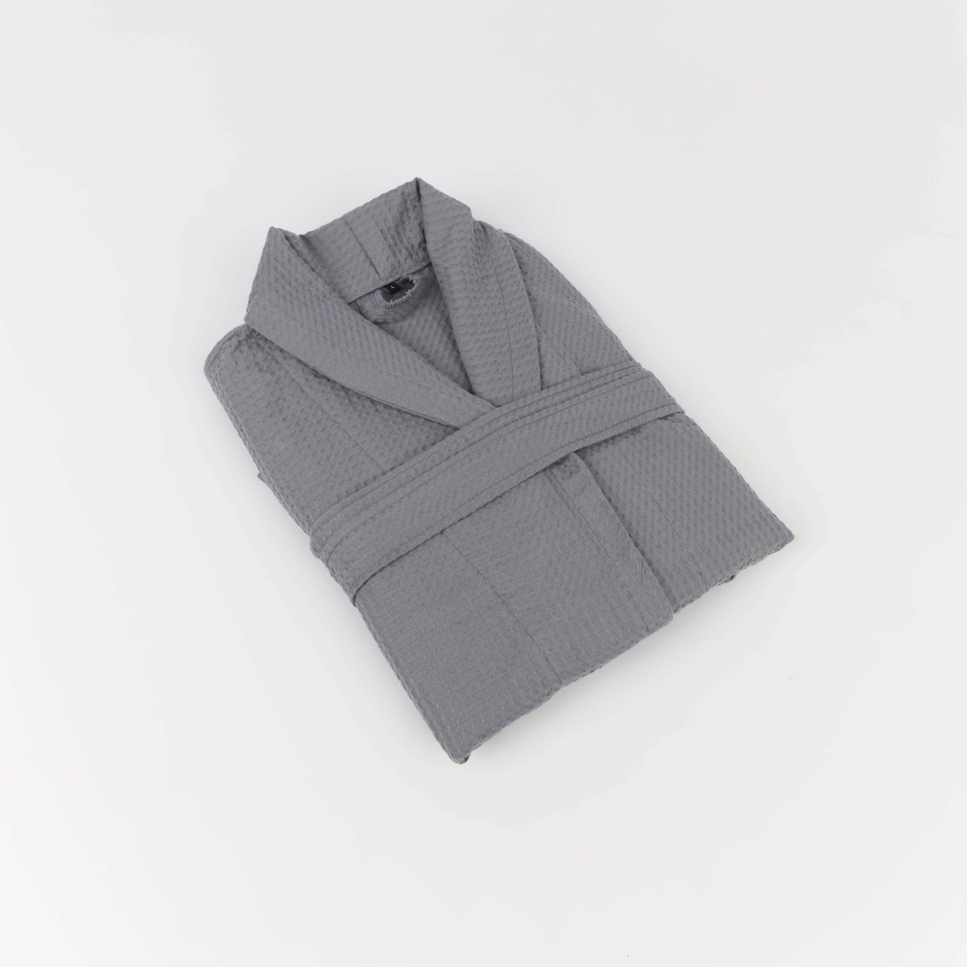 Peignoir Nid d'abeille (H/F) – 100% Coton – 250g/m² (Gris) - SOFTHOME