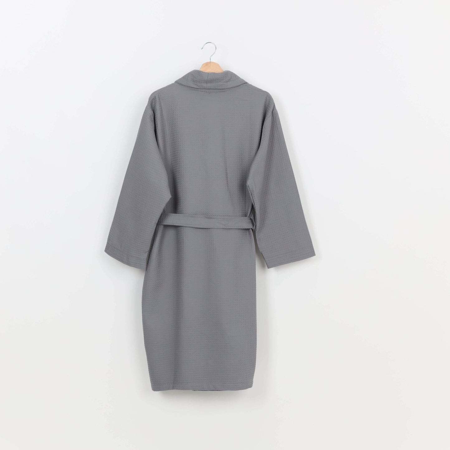 Peignoir Nid d'abeille (H/F) – 100% Coton – 250g/m² (Gris) - SOFTHOME