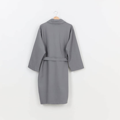 Peignoir Nid d'abeille (H/F) – 100% Coton – 250g/m² (Gris) - SOFTHOME