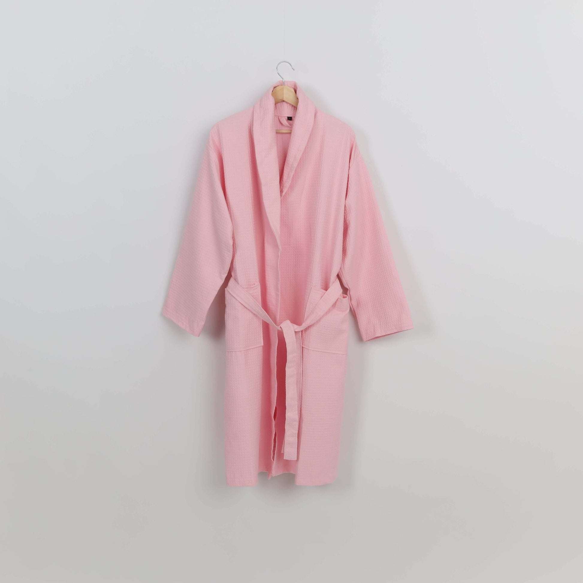 Peignoir Nid d'abeille (H/F) – 100% Coton – 250g/m² (Rose) - SOFTHOME