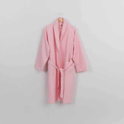Peignoir Nid d'abeille (H/F) – 100% Coton – 250g/m² (Rose) - SOFTHOME