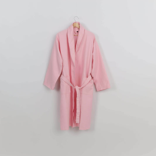 Peignoir Nid d'abeille (H/F) – 100% Coton – 250g/m² (Rose) - SOFTHOME