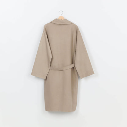 Peignoir Nid d'abeille (H/F) – 100% Coton – 250g/m² (Taupe) - SOFTHOME