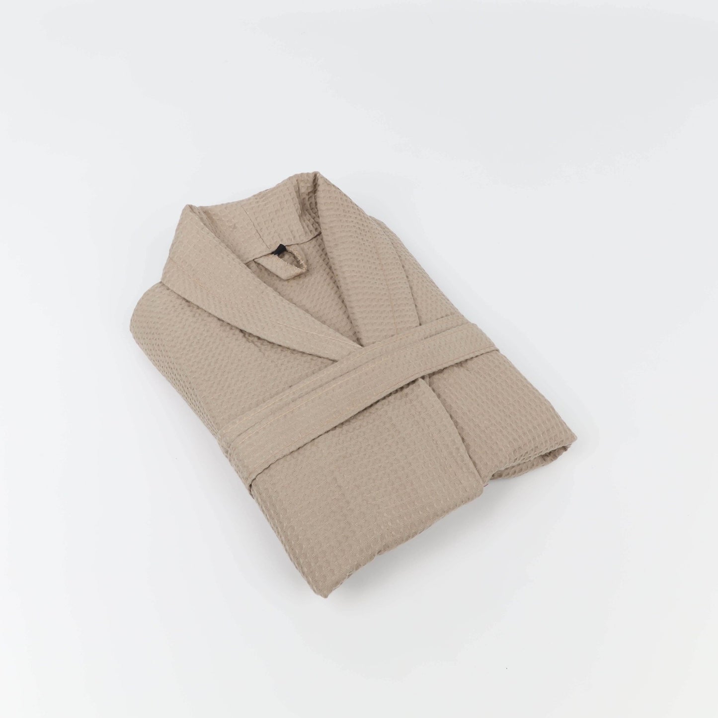 Peignoir Nid d'abeille (H/F) – 100% Coton – 250g/m² (Taupe) - SOFTHOME