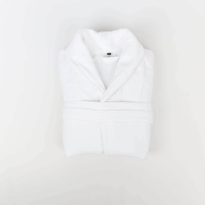 Peignoir Velours (H/F) – 100% Coton - 450g/m² (Blanc) - SOFTHOME