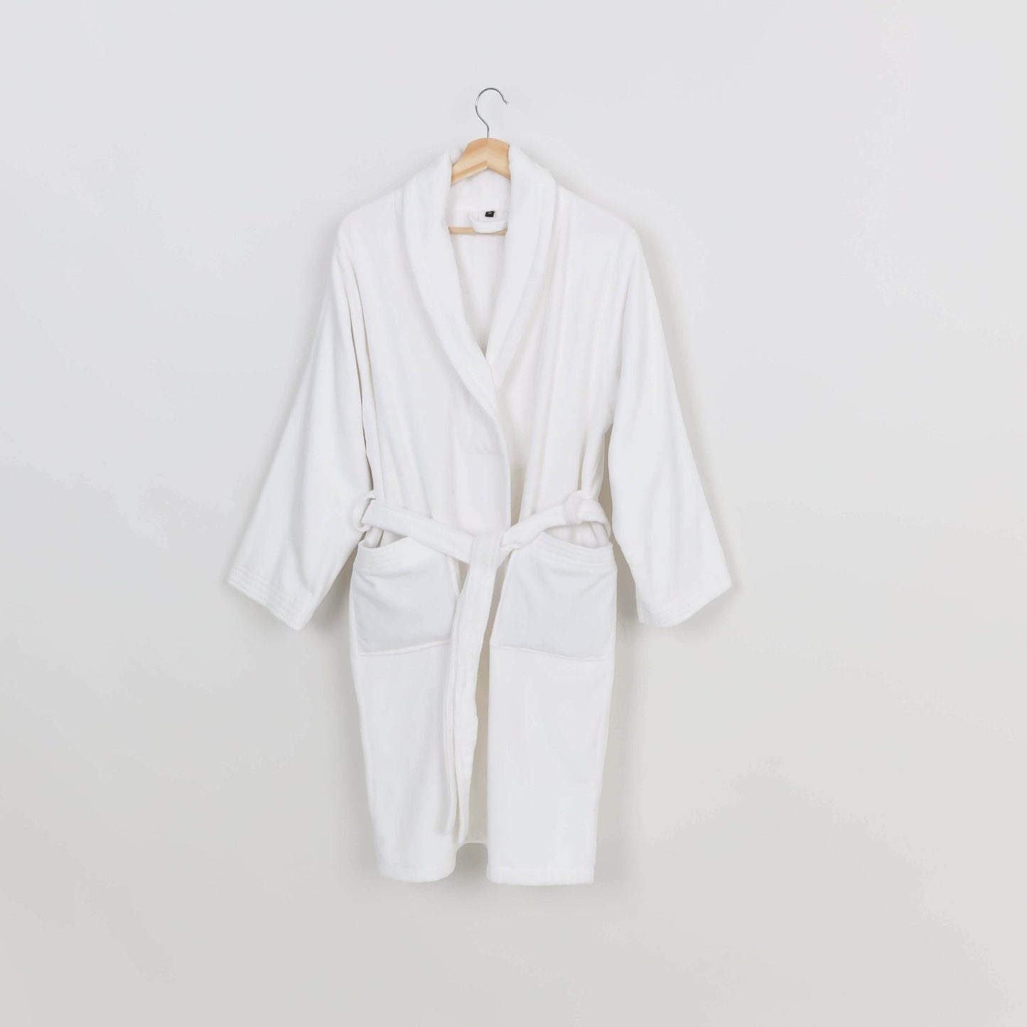 Peignoir Velours (H/F) – 100% Coton - 450g/m² (Blanc) - SOFTHOME