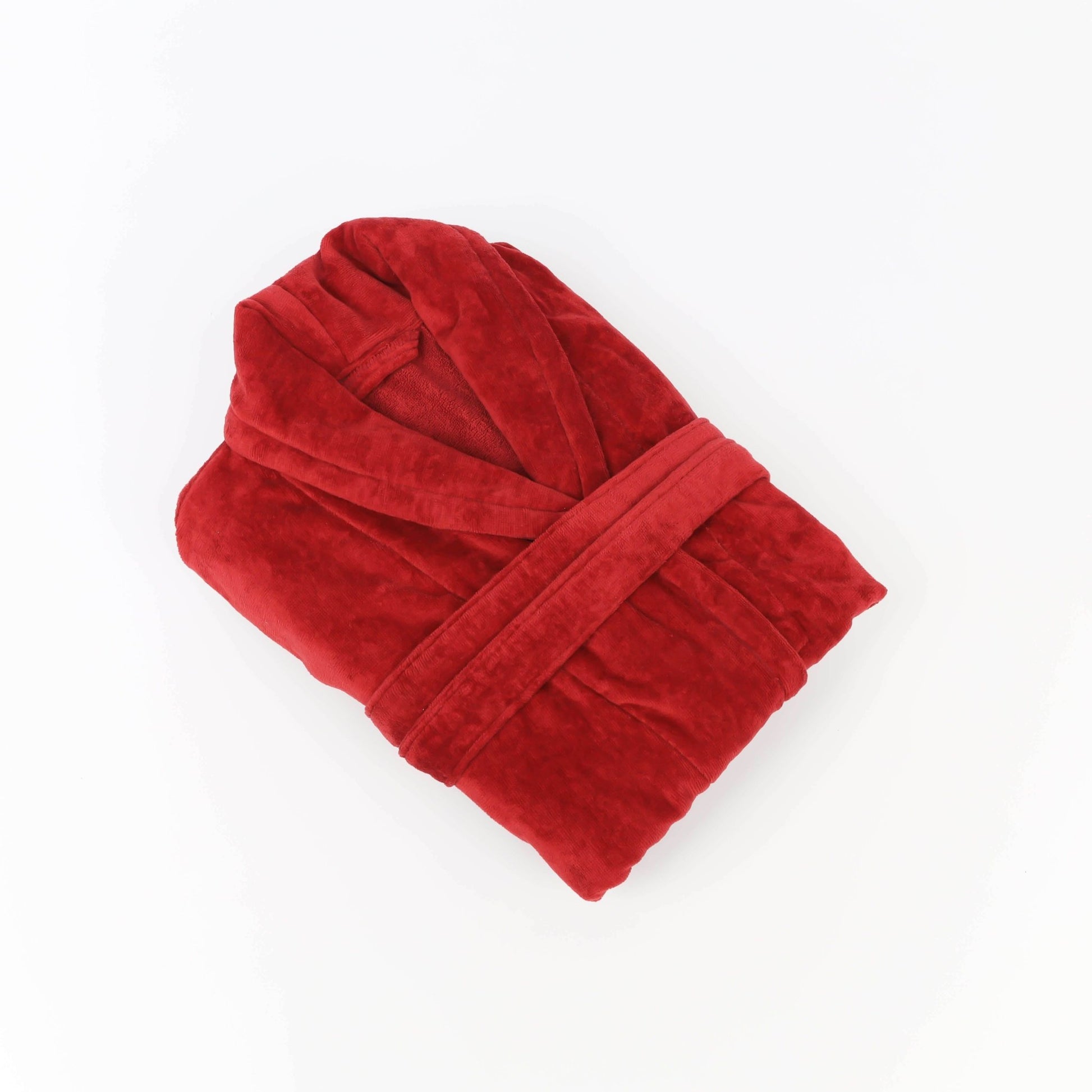 Peignoir Velours (H/F) – 100% Coton – 450g/m² (Bordeau) - SOFTHOME