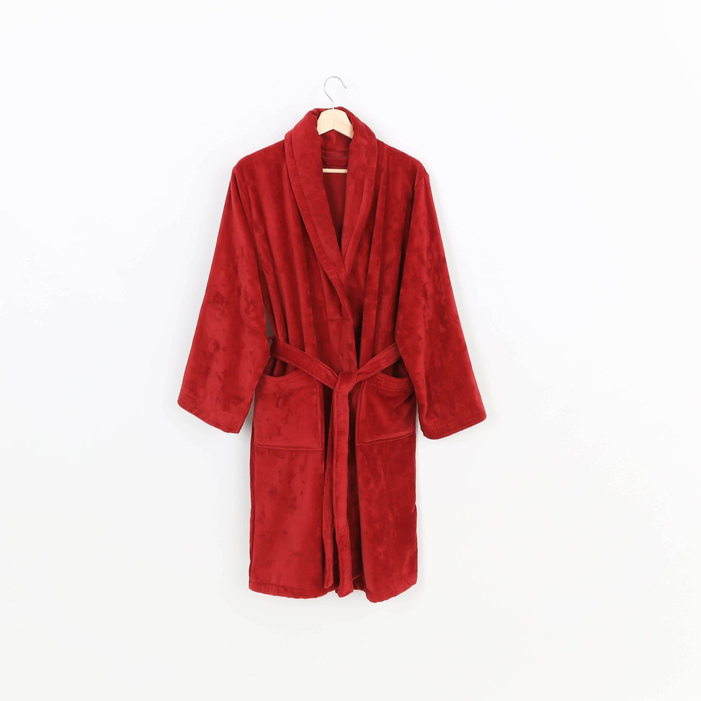 Peignoir Velours (H/F) – 100% Coton – 450g/m² (Bordeau) - SOFTHOME